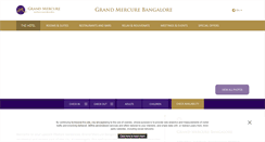 Desktop Screenshot of grandmercurebangalore.com